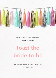 Glimmer (Tall) - Bridal Shower Invitation by CONFETTISYSTEM