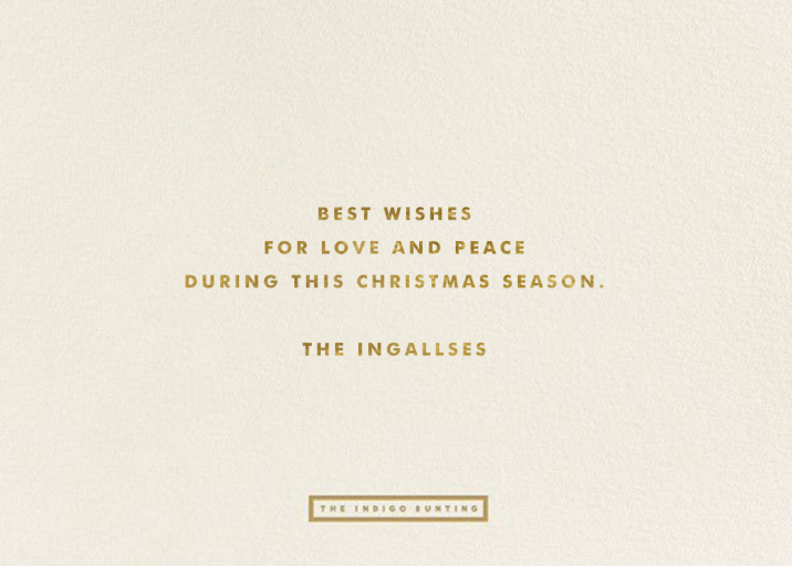 Exclamation Marks - Christmas Card by The Indigo Bunting - Back