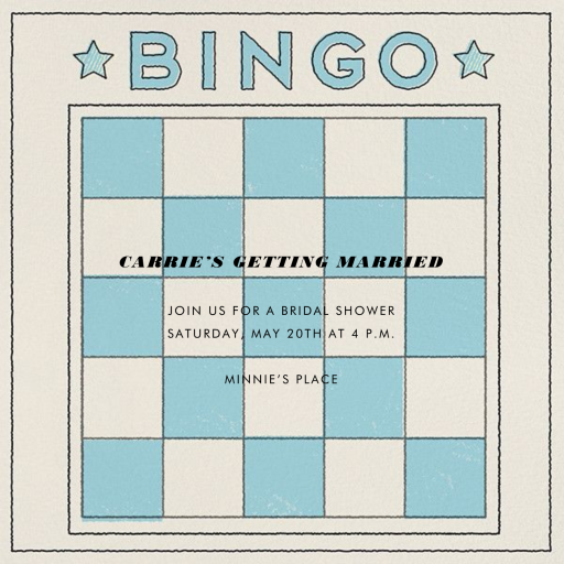 Bingo Card by Paperless Post