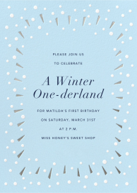 Snow Glow - First Birthday Invitation by Paperless Post