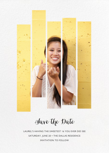 Five Dancing Photo Strips - Save the Date by Paperless Post