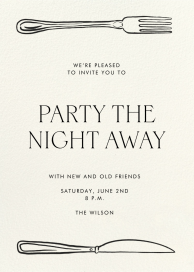 Table for Two - Dinner Party Invitation by Paperless Post