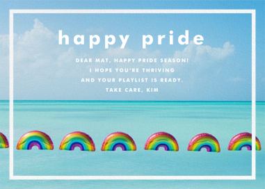 Rainbow Balloons - Pride Card by Gray Malin