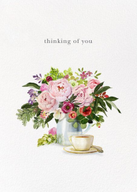 Mother's Tea - Thinking of You Card by Felix Doolittle