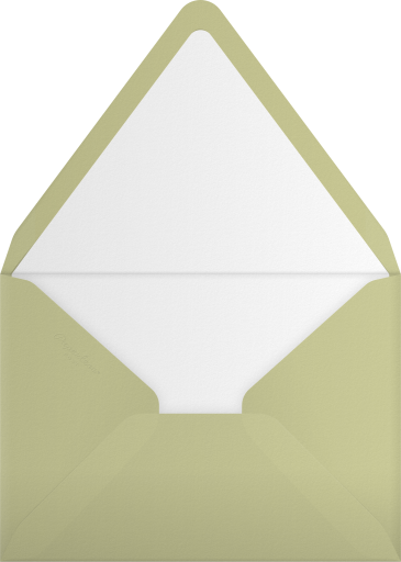 Floral Garden Spring Invitation Envelope