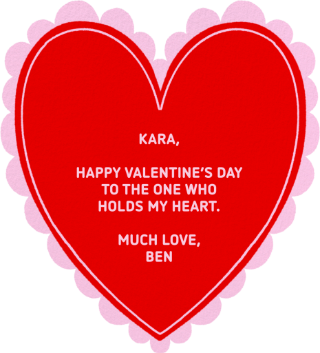 Heart Doily - Valentine's Day Card by Hello!Lucky - Back