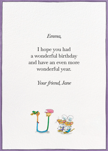 Piggy Bash (Greeting) - Birthday Card by Richard Scarry - Back