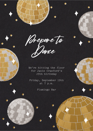 Disco Party - Birthday Invitation by Paperless Post