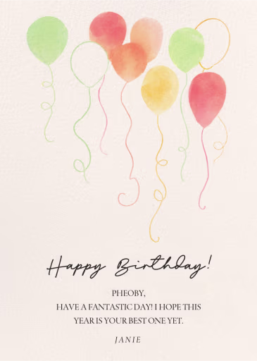 Helium - Birthday Card by Paperless Post