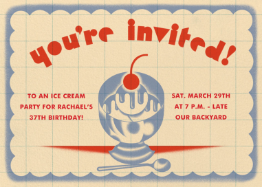 Sunday Impression - Birthday Invitation by Josh Stover