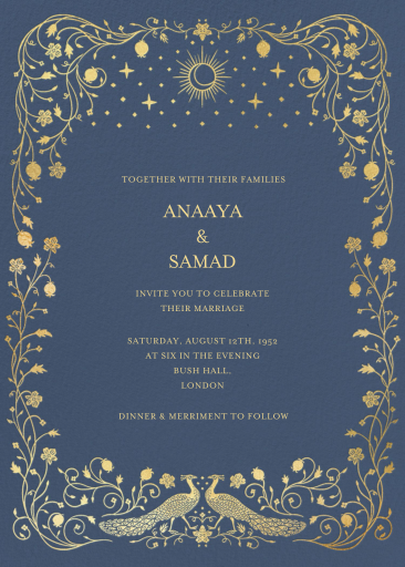 Aranya Border - Indian Wedding Invitation by Chand Sitara