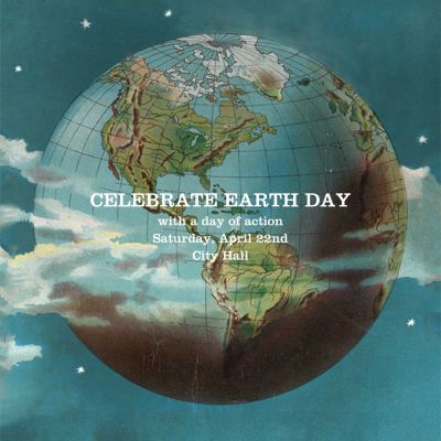 Globe - John Derian - Earth Day Invitations