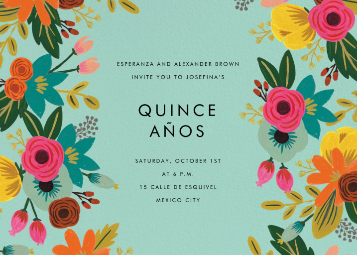 Floral Tropics - Quinceañera Invitation by Rifle Paper Co.