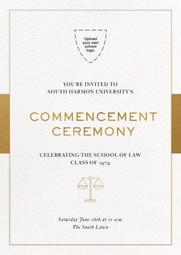 Golden Class - Graduation Party Invitation by Paperless Post