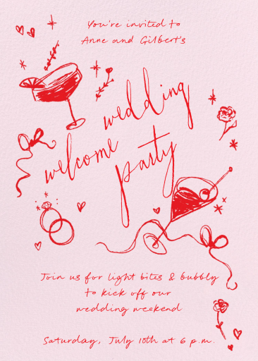 Forever Toast - Wedding Weekend Invitation by Paperless Post