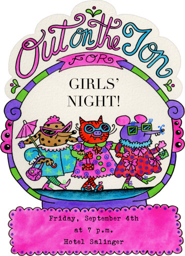 Out on the Ton - Girls' Night Invitation by Gentle Thrills
