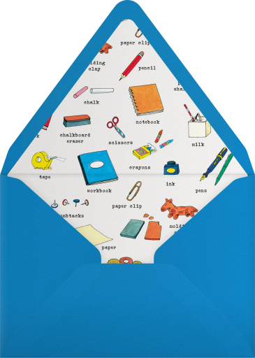 School Bus - Richard Scarry Envelope