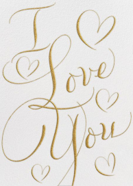 Flourished Love - Valentine's Day Card by Bernard Maisner