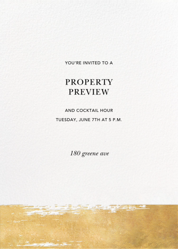 Simple Brushstroke - Open House Invitation by Sugar Paper