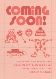 Baby Toys Coming Soon! Invitation