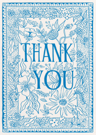 Delft Thank You - Thank You Card by Rifle Paper Co.