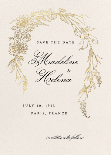 Blooming Arch - Save the Date by Paperless Post
