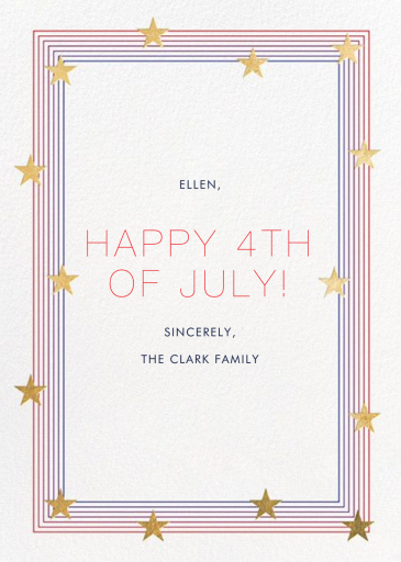 Starry Spectrum - 4th of July Card by Paperless Post