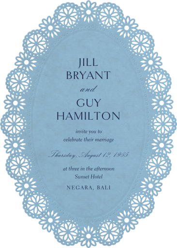 Chantilly Lace Cutout - Invitation by Paperless Post