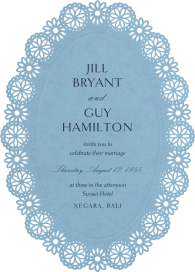 Chantilly Lace Cutout - Wedding Invitation by Paperless Post