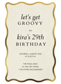 Rippled Trim - Birthday Invitation by Paperless Post