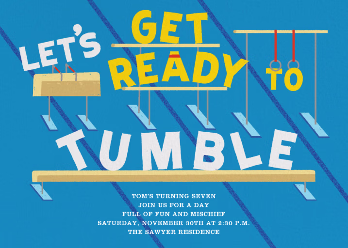 Let's Get Ready to Tumble - Birthday Invitation by Paperless Post