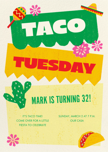 Fiesta Time - Party Invitation by Paperless Post