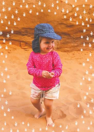 White Stars - New Year's Card by Linda and Harriett