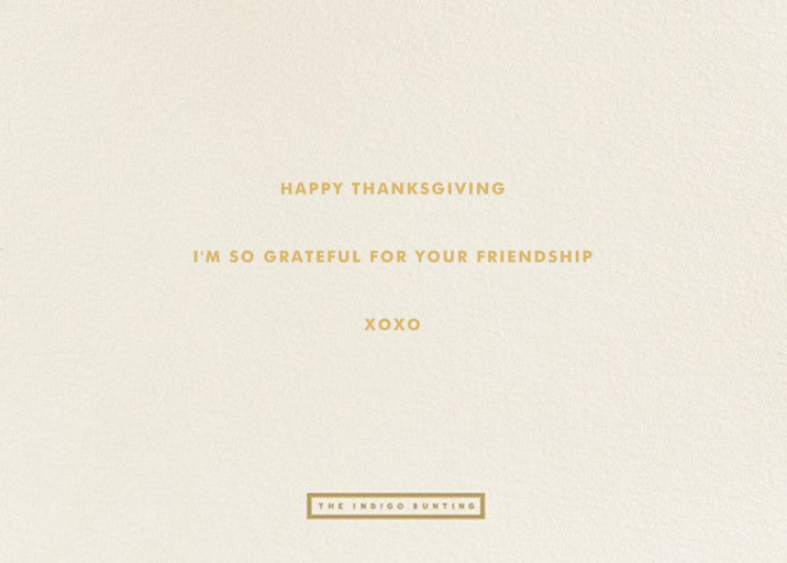 Full Of Blessings by The Indigo Bunting - Back