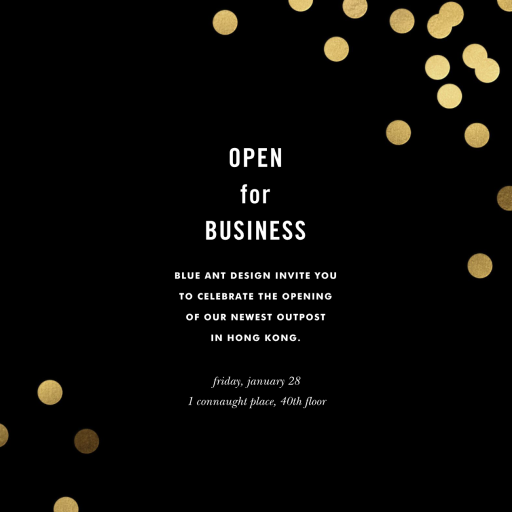 Confetti (Square) - Business Event Invitation by kate spade new york