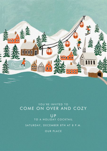 Ski Village - Winter Party Invitation by Rifle Paper Co.