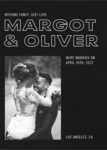 Show Bill - Wedding Announcement by Paperless Post