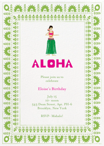 Pineapple Cake - Birthday Invitation by Mr. Boddington's Studio