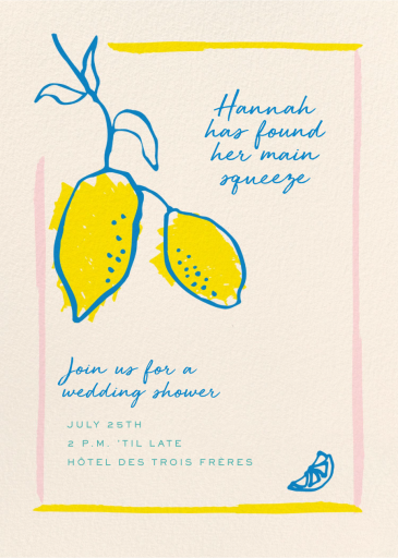 Squeeze the Day - Invitation by Pulp Templates Co.