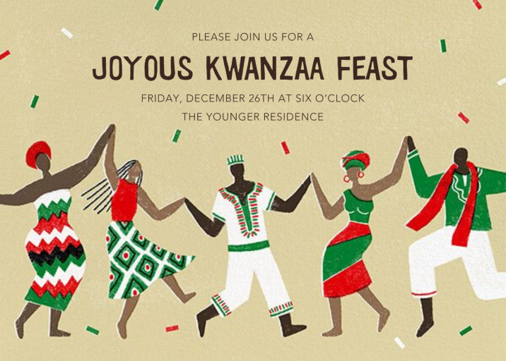 Kwanzaa Dancing - Kwanzaa Invitation by Paperless Post