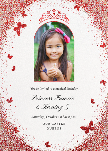 Sparkling Butterfly - Birthday Invitation by Paperless Post