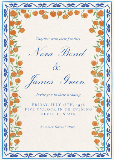 Mediterranean Views - Invitation by Ten Story Stationery