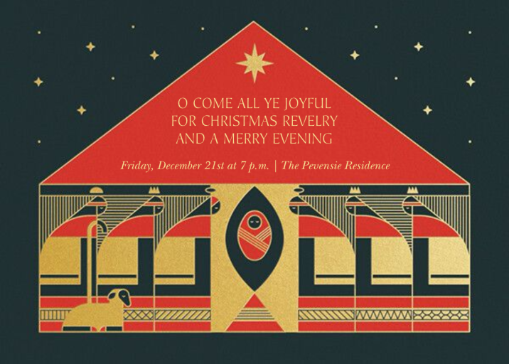 Royal Beauty - Christmas Party Invitation by Paperless Post