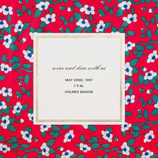 Magnolia - Invitation by Oscar de la Renta