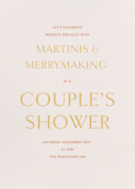 Sempre - Bridal Shower Invitation by Venamour