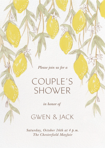 Lemon Vine - Invitation by Paperless Post