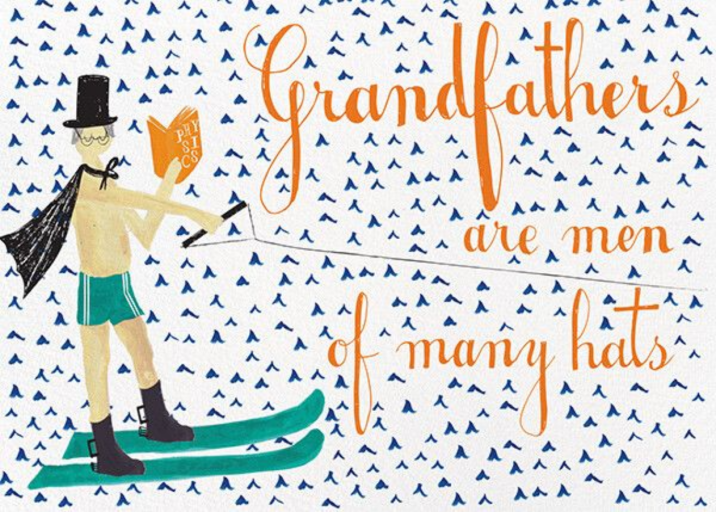 Grandfather Is Waterskiing Again - Father's Day Card by Mr. Boddington's Studio