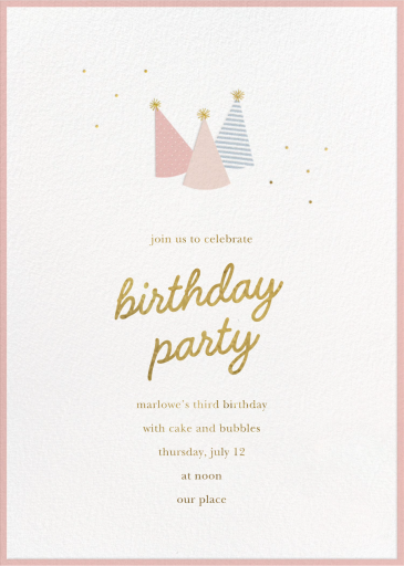 Party Hats with Gold by Sugar Paper