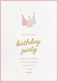 Party Hats with Gold by Sugar Paper