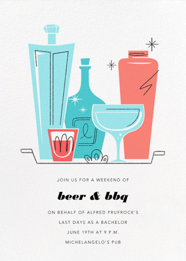 Old Fashioned - Bachelor Party Invitation by paperless_post